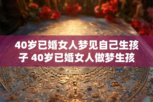 40岁已婚女人梦见自己生孩子 40岁已婚女人做梦生孩子这意味着什么