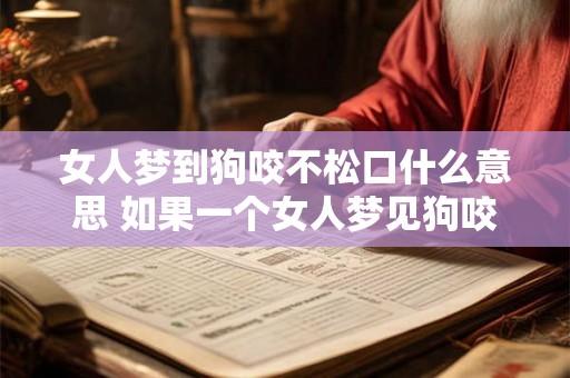 女人梦到狗咬不松口什么意思 如果一个女人梦见狗咬住了她并且不松口这个梦境可能代表什么含义