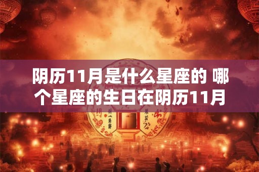 阴历11月是什么星座的 哪个星座的生日在阴历11月