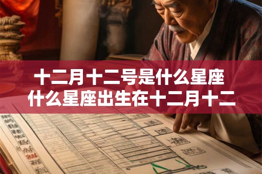 十二月十二号是什么星座 什么星座出生在十二月十二号