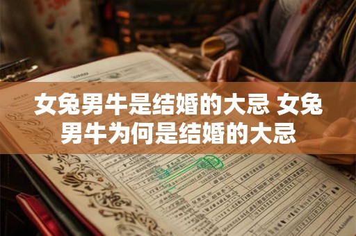 女兔男牛是结婚的大忌 女兔男牛为何是结婚的大忌