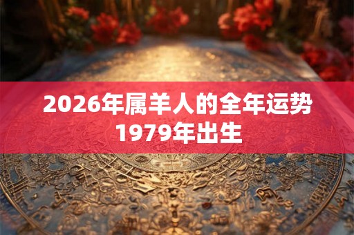 2026年属羊人的全年运势1979年出生