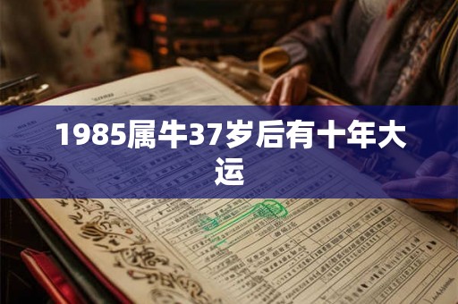 1985属牛37岁后有十年大运