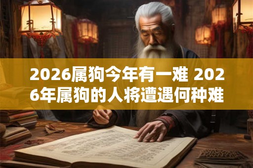 2026属狗今年有一难 2026年属狗的人将遭遇何种难题