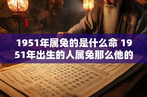 1951年属兔的是什么命 1951年出生的人属兔那么他的命运如何