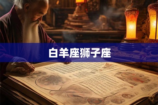白羊座狮子座