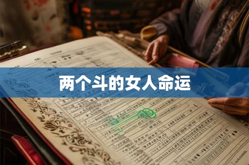 两个斗的女人命运 两个斗的女人命运