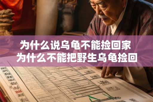为什么说乌龟不能捡回家 为什么不能把野生乌龟捡回家
