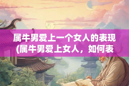 属牛男爱上一个女人的表现(属牛男爱上女人，如何表现？)