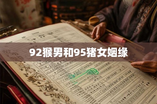 92猴男和95猪女姻缘 92猴男和95猪女姻缘