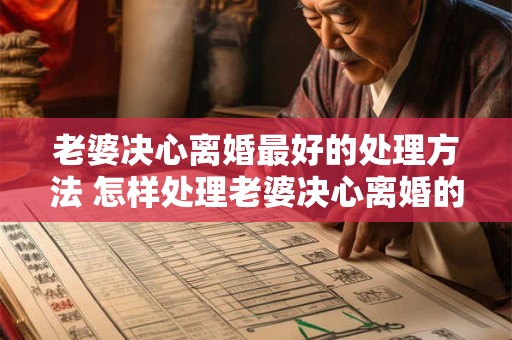 老婆决心离婚最好的处理方法 怎样处理老婆决心离婚的情况最为妥当