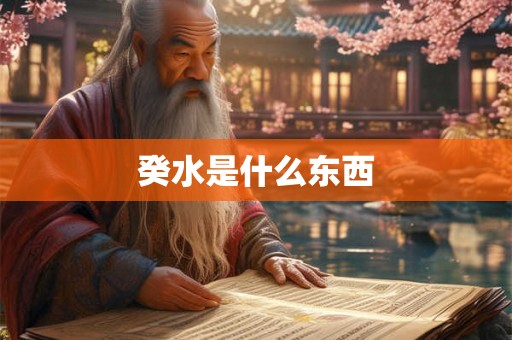 癸水是什么东西