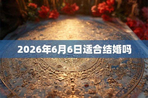 2026年6月6日适合结婚吗