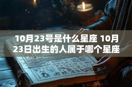 10月23号是什么星座 10月23日出生的人属于哪个星座