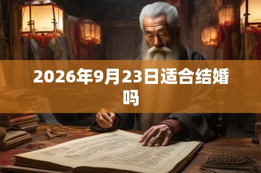 2026年9月23日适合结婚吗