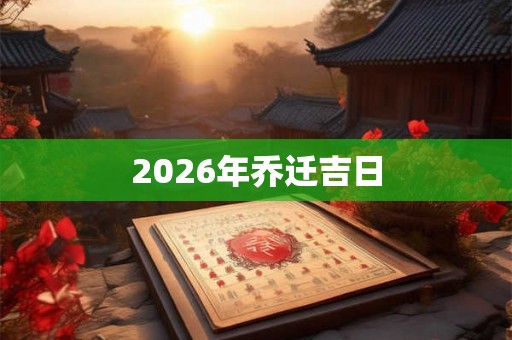 2026年乔迁吉日