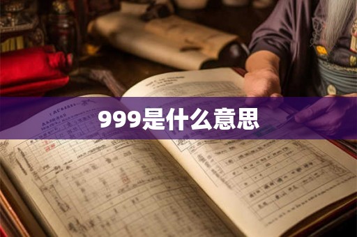 999是什么意思