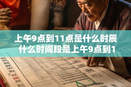 上午9点到11点是什么时辰 什么时间段是上午9点到11点