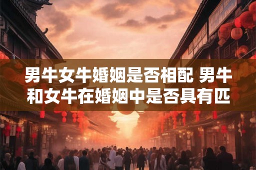男牛女牛婚姻是否相配 男牛和女牛在婚姻中是否具有匹配性 男牛女牛婚姻是否相配 男牛和女牛在婚姻中是否具有匹配性