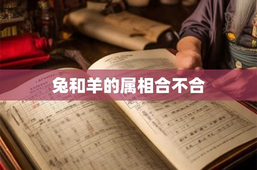 兔和羊的属相合不合 兔和羊的属相合不合