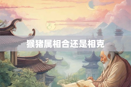 猴猪属相合还是相克