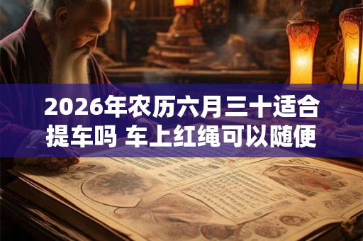 2026年农历六月三十适合提车吗 车上红绳可以随便摘吗