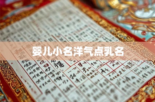 婴儿小名洋气点乳名