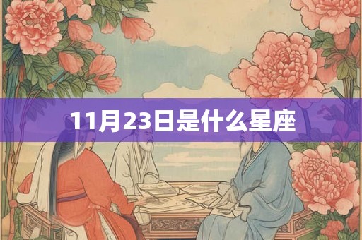 11月23日是什么星座