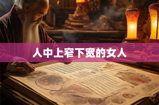人中上窄下宽的女人