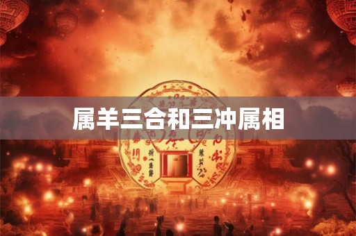 属羊三合和三冲属相