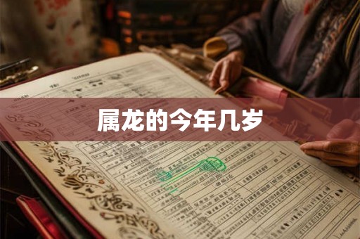 属龙的今年几岁