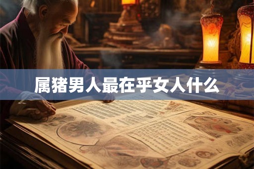 属猪男人最在乎女人什么 属猪男人最在乎女人什么