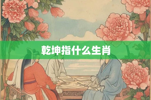 乾坤指什么生肖