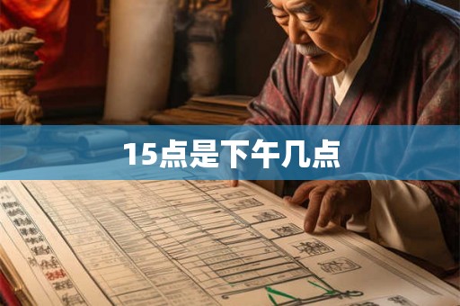 15点是下午几点 15点是下午几点