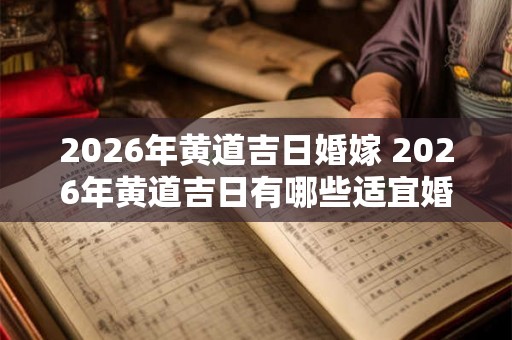 2026年黄道吉日婚嫁 2026年黄道吉日有哪些适宜婚嫁的日期