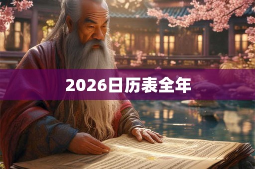 2026日历表全年