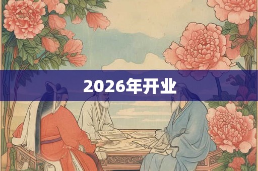 2026年开业