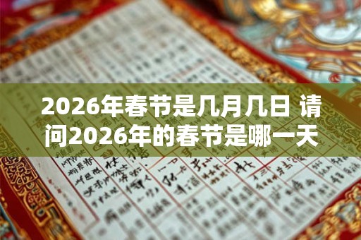2026年春节是几月几日 请问2026年的春节是哪一天