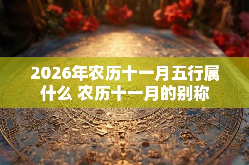2026年农历十一月五行属什么 农历十一月的别称