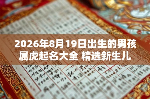 2026年8月19日出生的男孩属虎起名大全 精选新生儿好名推荐 2026年8月19日出生的男孩属虎起名大全 精选新生儿好名推荐