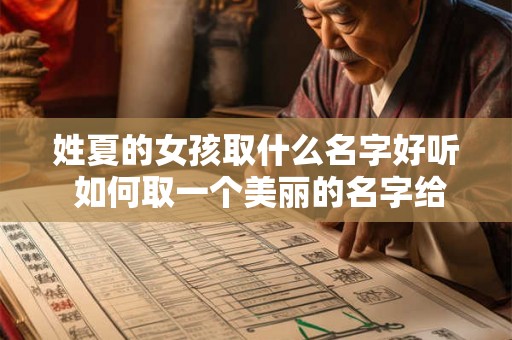 姓夏的女孩取什么名字好听 如何取一个美丽的名字给姓夏的女孩