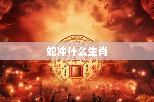 蛇冲什么生肖