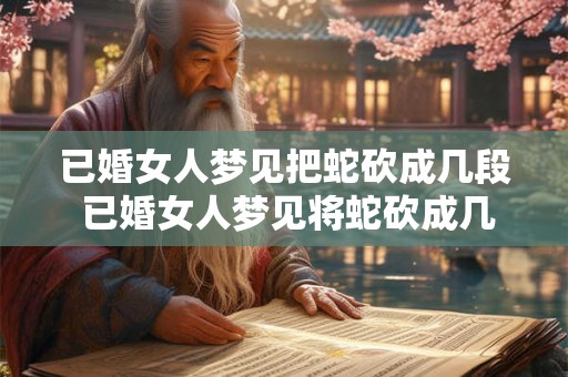 已婚女人梦见把蛇砍成几段 已婚女人梦见将蛇砍成几段这是什么预兆 已婚女人梦见把蛇砍成几段 已婚女人梦见将蛇砍成几段这是什么预兆