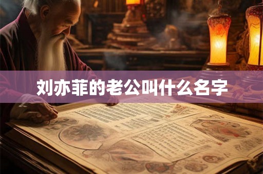 刘亦菲的老公叫什么名字
