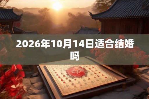2026年10月14日适合结婚吗