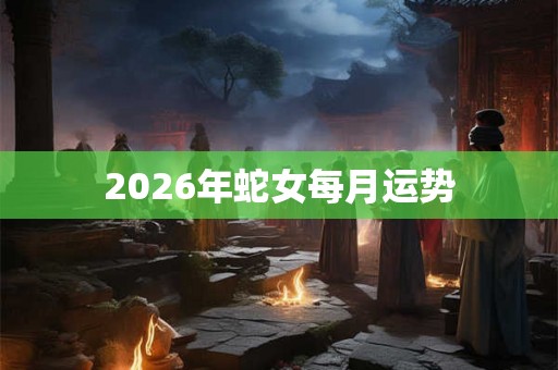 2026年蛇女每月运势