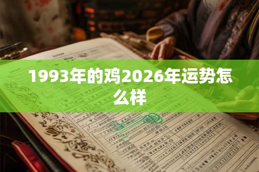 1993年的鸡2026年运势怎么样