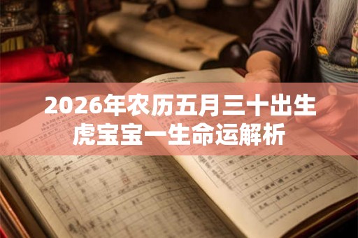 2026年农历五月三十出生虎宝宝一生命运解析 2026年农历五月三十出生虎宝宝一生命运解析