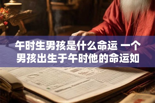 午时生男孩是什么命运 一个男孩出生于午时他的命运如何 午时生男孩是什么命运 一个男孩出生于午时他的命运如何