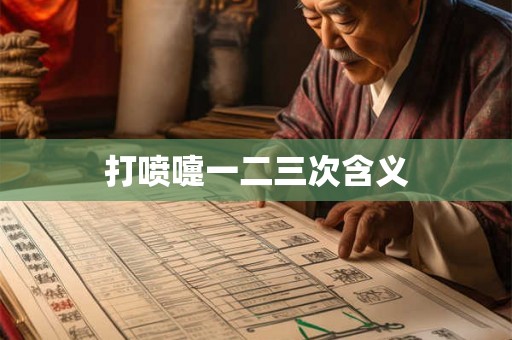打喷嚏一二三次含义